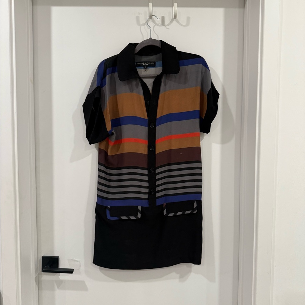 Twinkle by Wenlan Multicolor Collared Shirt